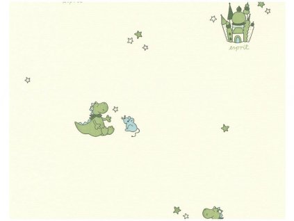 Vliesová tapeta na zeď Esprit Kids 5, 0,53x10,05m, 1092-17 - dinosaurus