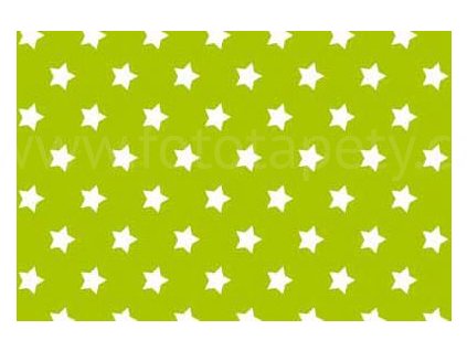 Samolepící fólie imitace Decor, Zelené hvězdy