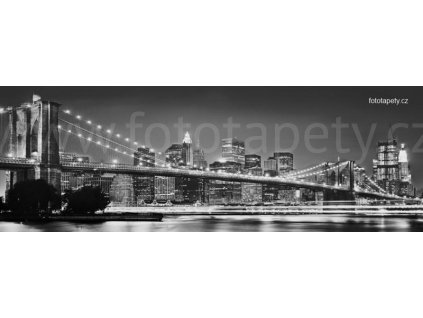 Čtyřdílná obrazová tapeta Brooklynský most, 368 x 127 cm, 4D 4-320