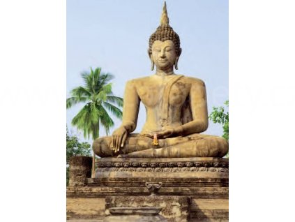 Obrazová tapeta čtyřdílná Buddha, šířka 183cm, výška 254, 4D ID 378