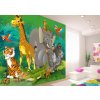 Čtyřdílná dětská fototapeta Zvířata v Africe, FTN xxl 2420, 360x270cm