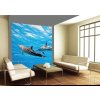 Třídílná vliesová fototapeta Delfíni, rozměr 225x250cm, MS-3-0218