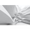 Pětidílná vliesová fototapeta Bílá abstrakce, rozměr 375x250cm, MS-5-0295