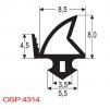 Těsnění plastových oken BRÜGGMANN, DECEUNINCK, KBE, SCHÜCO, THERMOPLAST, VEKA, OSP4314 (Varianta OSP 4314, cena 25m)