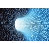 Samolepící fototapeta na podlahu - Matrix tunel modrý, 255x170cm, 040