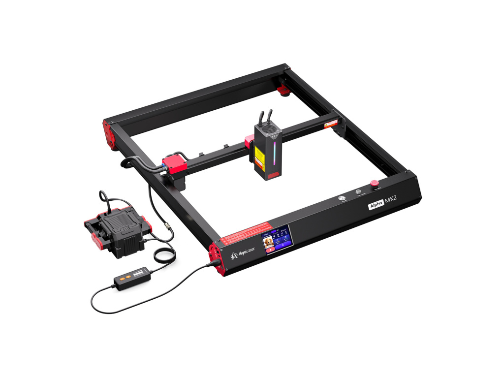 40W AlgoLaser Alpha MK2 Wifi Laser CNC Gravírka Laserový Gravírovací Stroj Ploter Gravíruje (aj reže) kovy