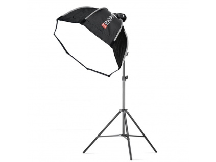 Triopo Octagon Softbox pre Zábleskové Svetlá s Rukoväťou Oktagon + Statív