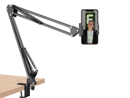 Flexibilní Kovový Stojan Rameno na Stůl pro Světla Mikrofon Kameru + Držák na Telefon