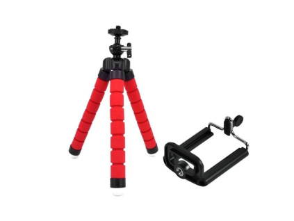 Univerzální Foto Stativ Tripod Stand Chobotnice + Držák na Telefon