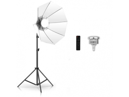 (10000lm!) LED Octagon Softbox Světlo + Stativ + Ovladač Oktagon