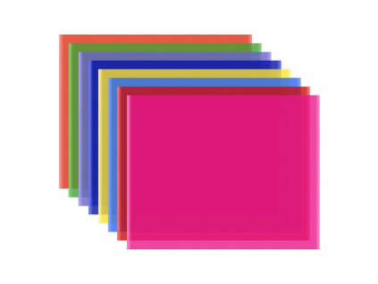 RGB Barevné Fólie Filtry Sada 8 ks 50 x 40 cm