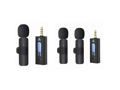 Bezdrátový Klopový Mikrofon 3,5mm Jack Audio Výběr Variant