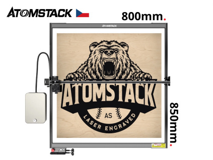 80 x 85 cm Až 36W Output Power Atomstack S30 X30 Laser CNC Gravírka Laserový Gravírovací Stroj Plotr Gravíruje (i řeže) kovy