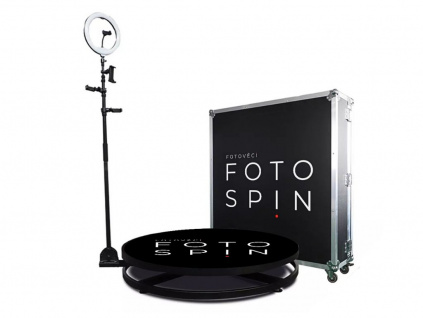 Fotospin 360° Foto Video Párty Fotokoutek Otočná Platforma Stojan Fotobudka na Videozáznam Photo Booth (Varianta Žádná)
