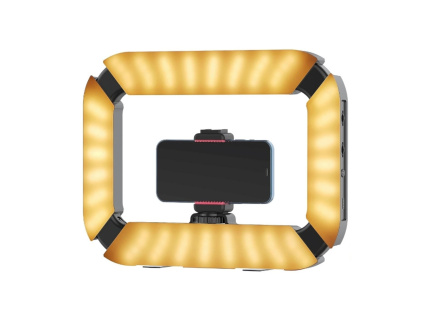 Ulanzi Držák Telefonu Klec Cage U Rig Grip se Světlem a Zabudovanou Baterii