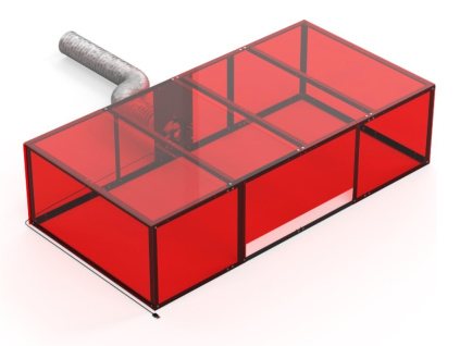 Sculpfun Enclosure Kryt Odvětrávání pro Laserové Gravírování Výběr Rozměrů