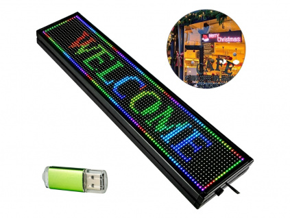 RGB LED Programovatelný Digitální Displej s Posuvným Textem Světelná Tabule