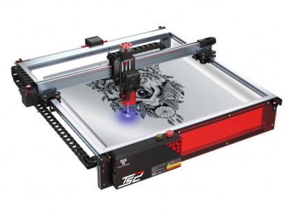 Two Trees Laser CNC Gravírka 4545 + Air Pump Assist Laserový Gravírovací Wifi Stroj Plotr 10W True Power Gravíruje kovy