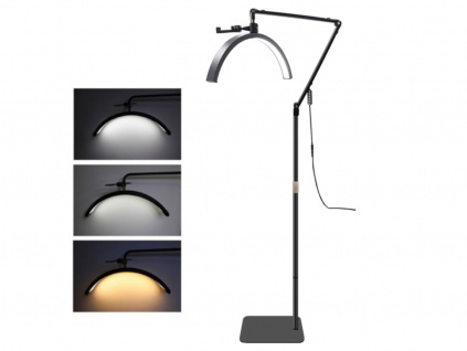 Veľká Flexibilná Nastavitelná Štúdiová Kozmetická Pásová Beauty LED Lampa 36W Half Moon