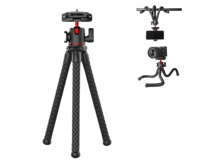 Ulanzi Modifikovateľný Flexibilný Tripod Statív Chobotnice s Guľovou Hlavou pre Kameru Smarphone Octopus