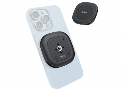 VRIG Magnetický Držiak MagSafe s 1/4 Závitom iPhone Kompatibilný + Adaptér pre Ostatné Telefóny