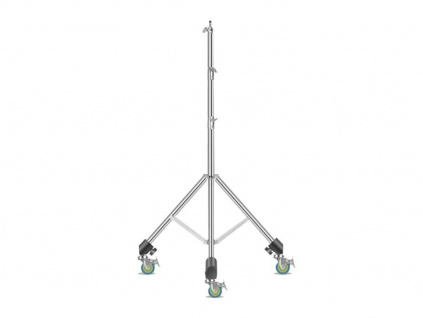 Heavy Duty Oceľový Statív Tripod 280 cm Mobilný na Kolieskach s Mäkčeným Dorazom
