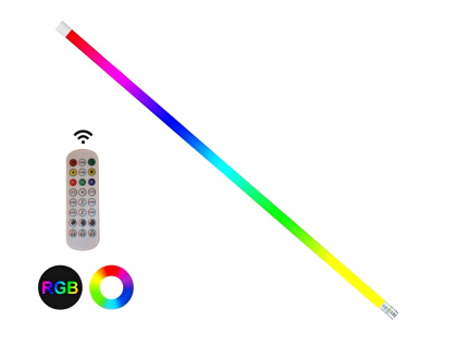 Světelná Bezdrátová LED RGB Trubice 360 Tube Stick Neon Light 18W až 120cm (Velikost 90cm)