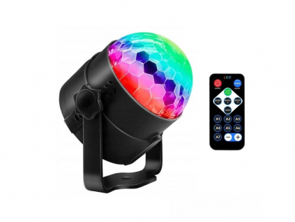 Profi RGB Projekční Disco Disko Koule Automatická Audio Synchronizace