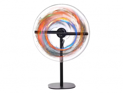Multifunkčný 3D LED Holografický Projektor Hologram s Ochranným Obalom 30cm Holofan Reklamný Pútač Fan