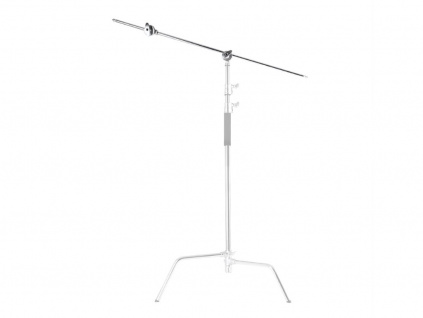 Jeřábové Rameno se Dvěma Uchopovacími Hlavami pro Stativy C-Stand Rameno 128cm s 1/4" nebo 3/8" Závitem