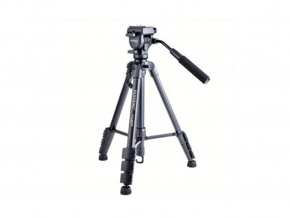 Kompaktný Prenosný Statív Tripod s Otočnou Statívovou Hlavou a Madlom Canon Nikon DSLR 1/4 Závit 152cm, 3kg
