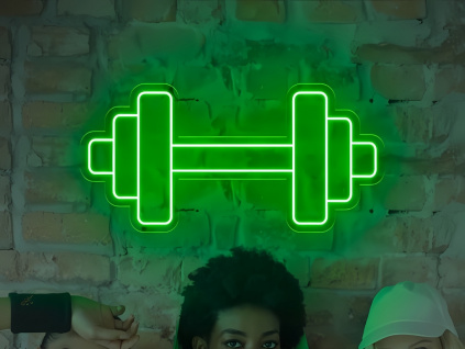 Neonový Nápis Neon LED Fitness Gym Posilovna Činka (Vyrábíme i na Míru)