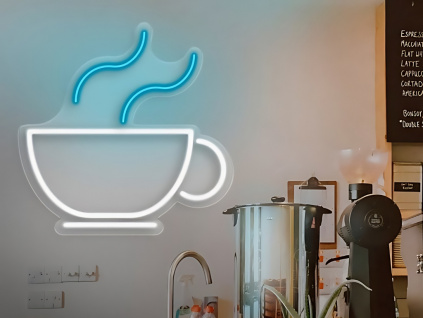 Neonový Nápis Neon LED Káva Čaj Bistro Kavárna (Vyrábíme i na Míru) (Varianta Žádná)