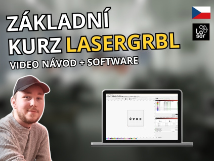 Laser GRBL Software + Základné Video Kurz Ako na Gravírovanie Online Seminár Pre LaserGrbl Program pre Laserové Gravírovanie Windows Linux Komplexné Set