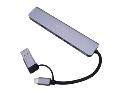 Univerzální USB Hub Víceportový Rozbočovač Multiport 7v1 Adaptér USB 3.0
