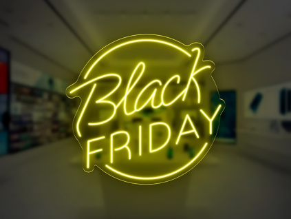 Neonový Nápis Neon LED Black Friday Výprodej Sleva Akce (Vyrábíme i na Míru)