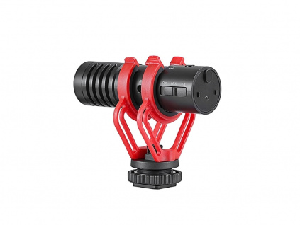 Boya MM1 Univerzální Shotgun Mikrofon Audio pro Kameru DSLR Cold Shoe Adaptér