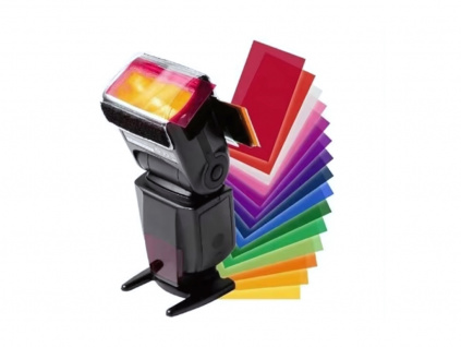Univerzální Sada 12 Barevných RGB Filtrů na Záblesková Světla Plnobarevné Filtry pro Nikon, Canon, Godox, Rebel SLR