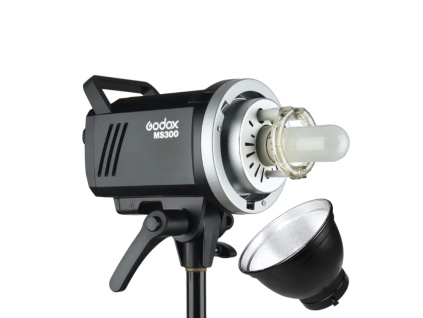 Zábleskové Studiové Světlo Blesk Godox MS300 s Výkonem 300W a Radiovým Přijímačem Bowens Mount