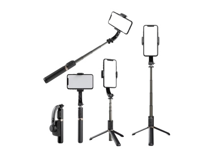 Inteligentný Gimbal Protivibračný 360° Selfie Tyčový Statív so Stabilizátorom Selfie Mód 3v1