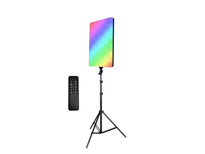 RGB Velkoplošný Výkonný Studiový LED Panel 100W + Stativ 200cm