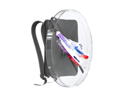 Profesionální 3D LED HD Holografický Bezdrátový Projektor s Vysokým Rozlišením Batoh na Záda s Ochranným Obalem 42cm a 36W Holofan Reklamní Poutač Fan na Baterii Výběr Variant