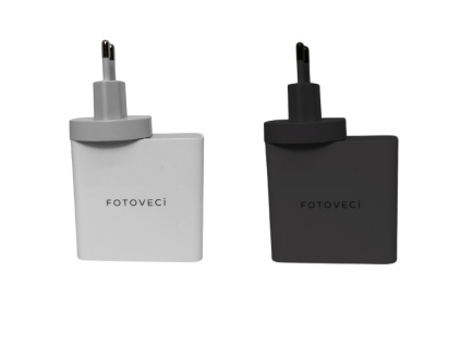 Nabíjecí Adaptér do Sítě Rychlonabíječka 65W USB-C MacBook Dokovací Stanice Fast Charger Výběr Barev (Barva Bílá)