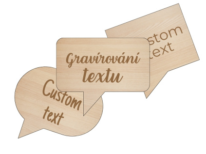 Mix Párty Rekvizit Props do Fotokoutků Set Proprietek Bubliny s Textem Drevěné Gravírované na Míru