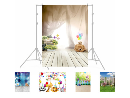 Fotoplátno Fotopozadie Tematické Fotografické Vinylové Baby Gender Reveal Narodeninová Detská Oslava Krstiny Pozadie na Výšku alebo Šírku 1,5 x 2m - Výber Variant