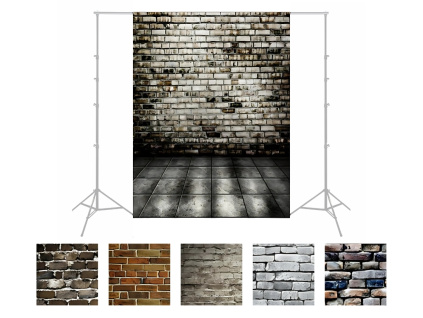 Fotoplátno Fotopozadie Tematické Fotografické Vinylové Imitácia Múry Tehál Kameňa Wall Photo Industriálne Pozadie 1,5 x 2m - Výber Variant