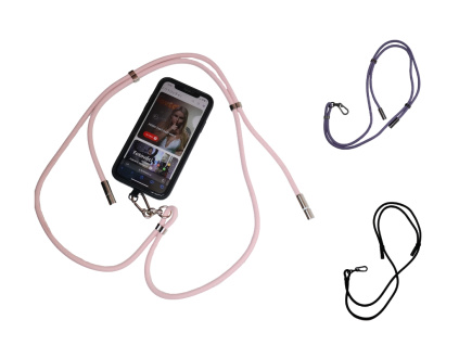 Multifunkčný Adaptér 2v1  Neck Holder Kryt Šnúrka 1,5m na Mobilný Telefón USB-C Nabíjací Kábel Výber Farieb