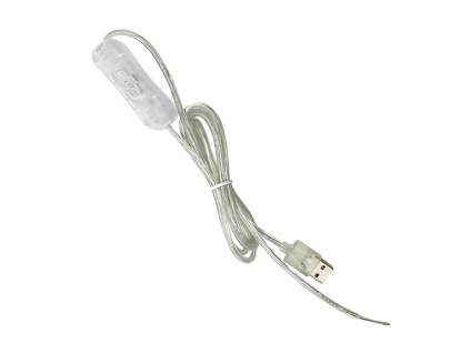 Napájací Adaptér Zdroj Kábel s Vypínačom alebo Regulátorom Neon Svetlo PVC LED DC Napájací 2m Výber Variant