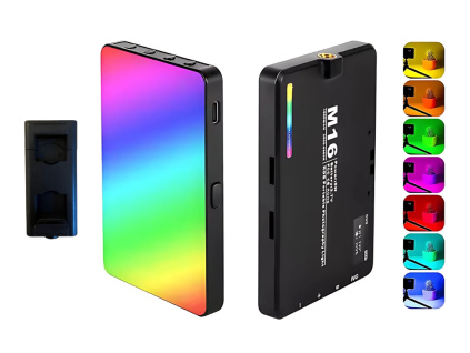 Externá LED RGB Foto Svetlo Panel na Statív s Držiakom na Telefón 8W