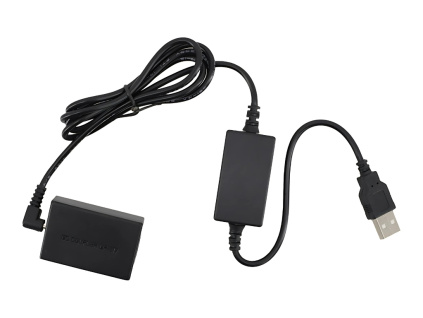 Kabel USB Konektor s Dummy baterií Canon LP-E17 pro Canon R50